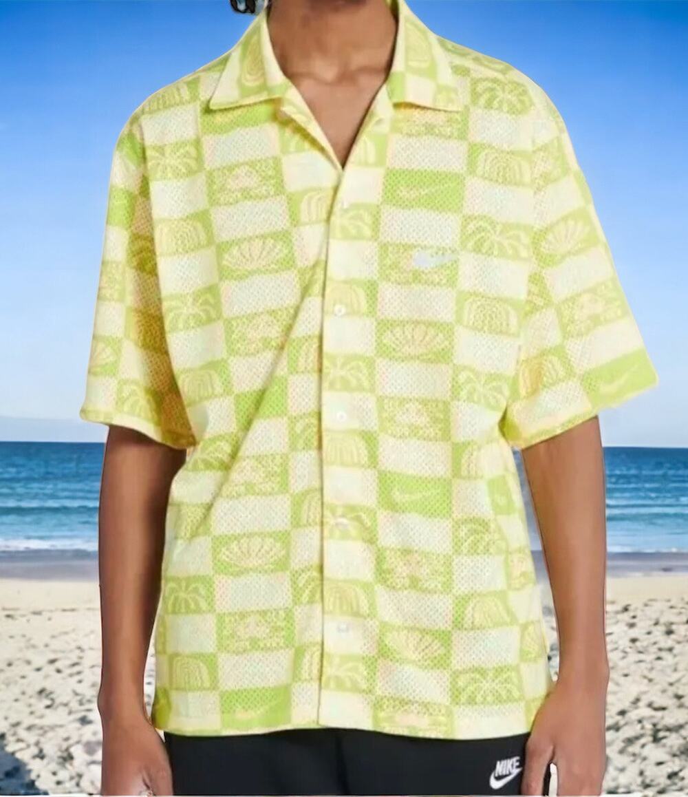 Nike Spring Break Beach Hawaiian Surf Shirt Mens Size Medium NEW Fast Ship